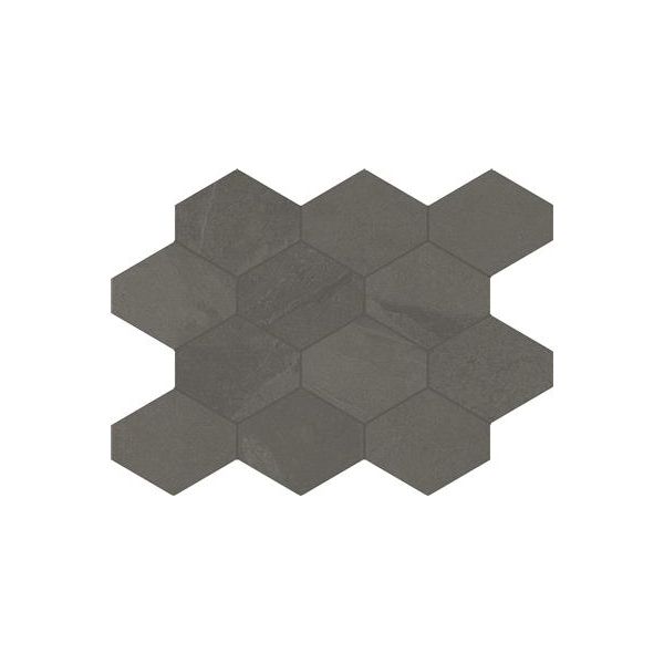 Unicom Starker Brazilian slate Elephant grey Naturale 25x34 Hexagon