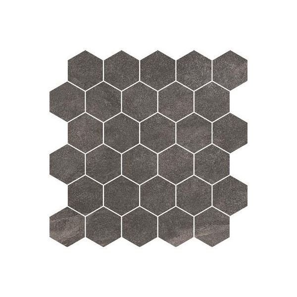 Durstone Mustang Black Natural 26,5x30,5 Hexagon Mosaico