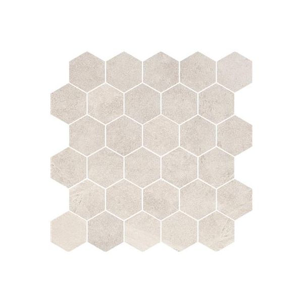 Durstone Mustang White Natural 26,5x30,5 Hexagon Mosaico