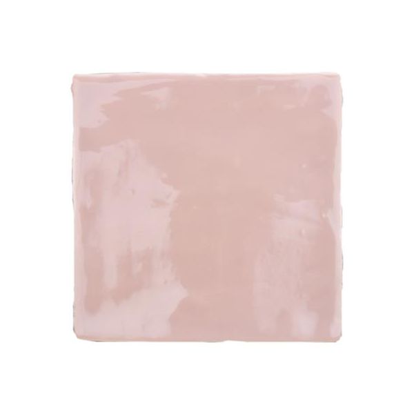 Steenbok Rustic Handmade Pink Glossy 13x13