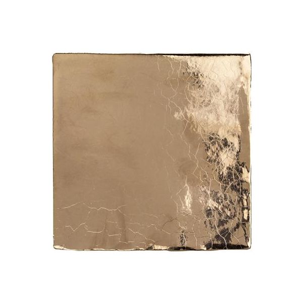 Steenbok Rustic Handmade Gold Glossy 13x13