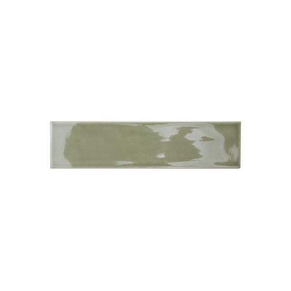 Steenbok Rustic Stripe Olive Green Glossy 7,5x30