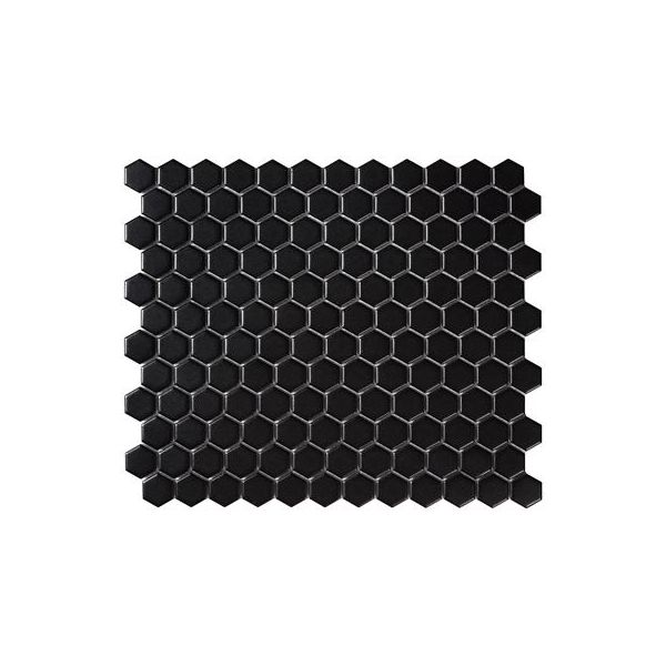 Intermatex Tech Hexagon Black Matt 26x30