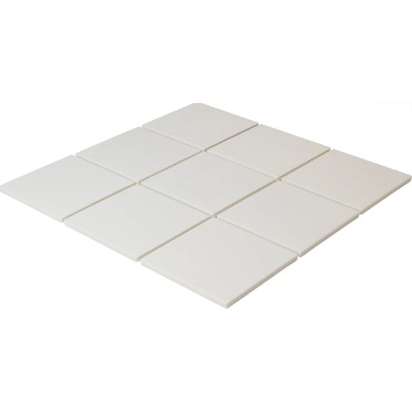 THE MOSAIC FACTORY London Vierkant Super White Matt