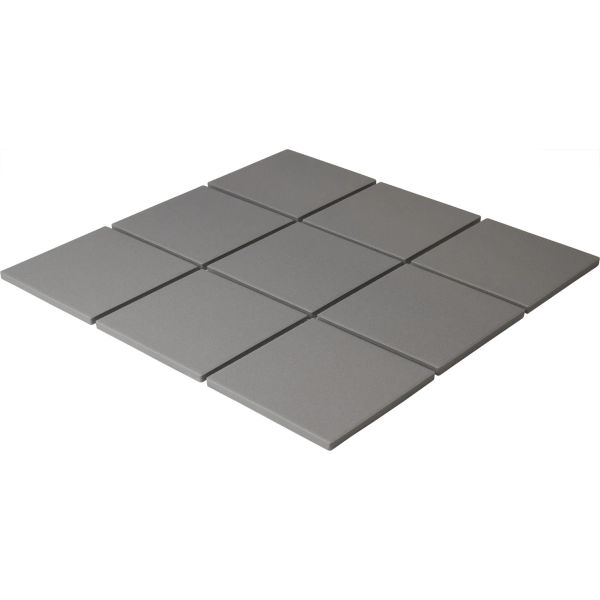 THE MOSAIC FACTORY London Vierkant Dark Grey Matt