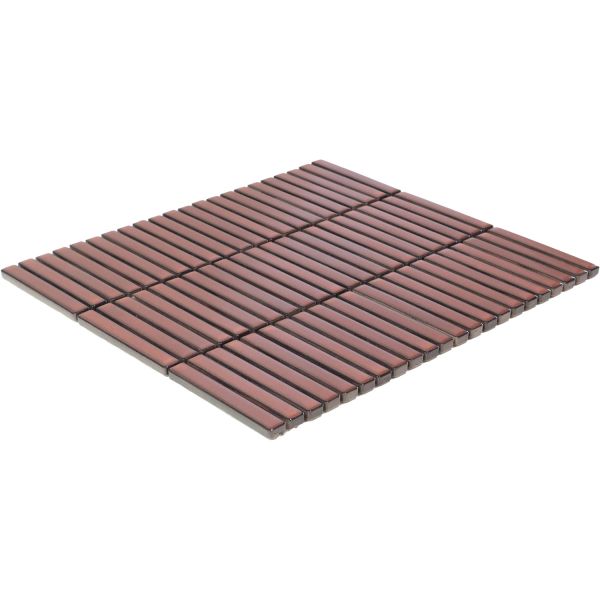THE MOSAIC FACTORY Sevilla Rechthoek Smoked Cherry Glossy
