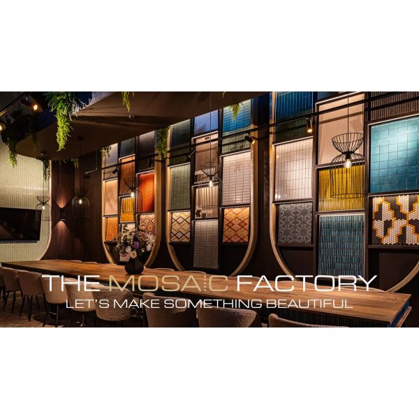 THE MOSAIC FACTORY Sevilla Rechthoek Crème Caramel Glossy