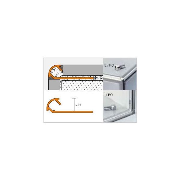 Schluter Rondec  Aluminium glans RO80AGSB