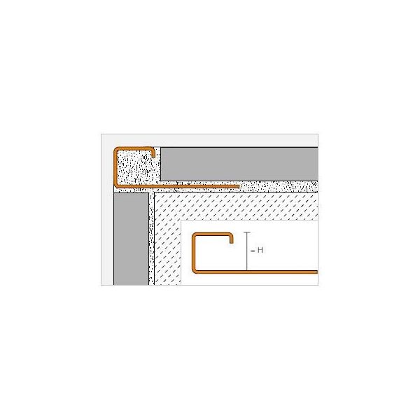 Schluter Quadec  RVS glans Q100EP