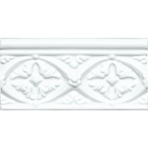 Adex Neri Relieve Bizantino 7,5x15 Blanco Z