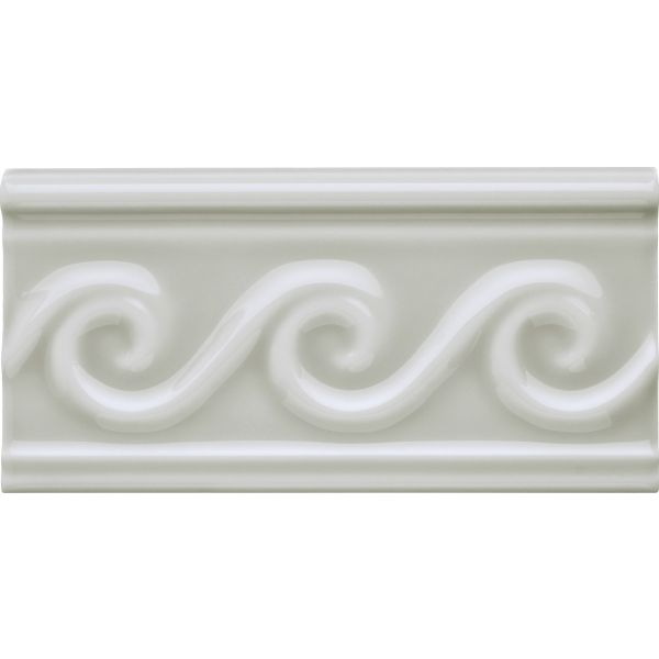 Adex Neri Relieve Olas 7,5x15, Silver Mist