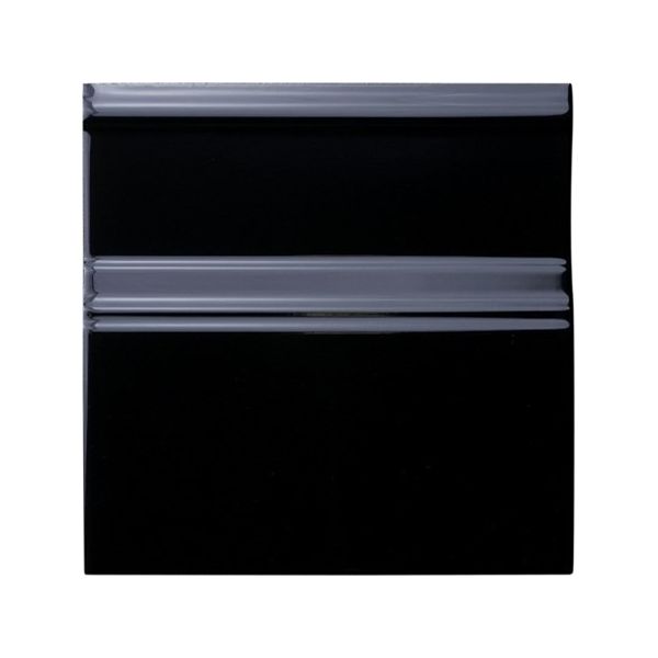 Adex Neri Rodapie Clasico 15x15 Negro