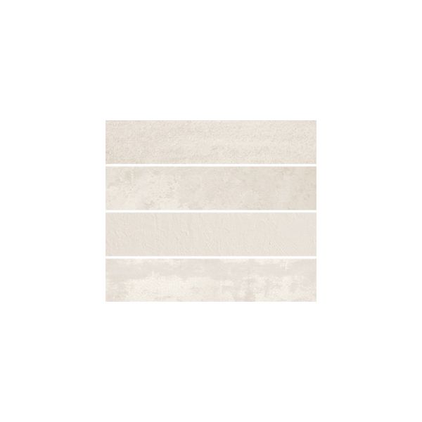 Sottocer Fusion 5x25x0,9cm Wit mat SCF525CO