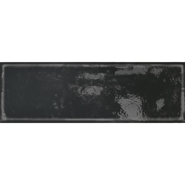 Verde Glassalike 10x30x1cm Zwart glans 1002181