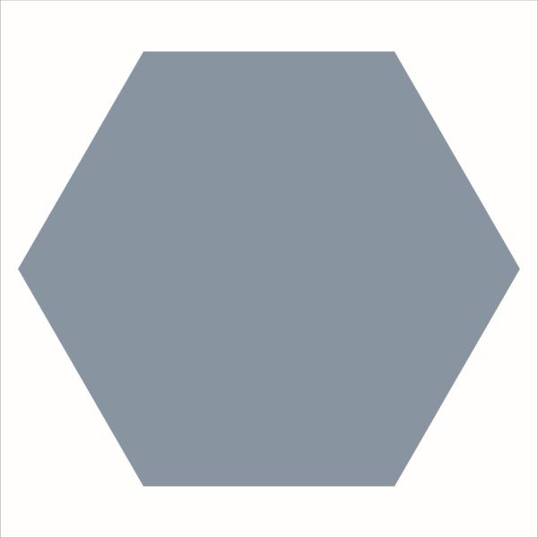 Winckelmans Hexagons 28x29,5cm Blauw 025HE04CF20BEU