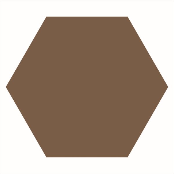 Winckelmans Hexagons 28x29,5cm Bruin 025HE04CF20HAV