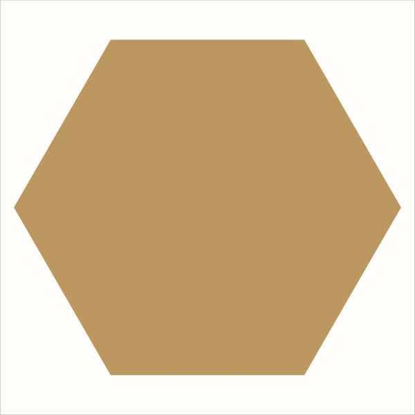 Winckelmans Hexagons 28x29,5cm Geel 025HE04CF20JAU