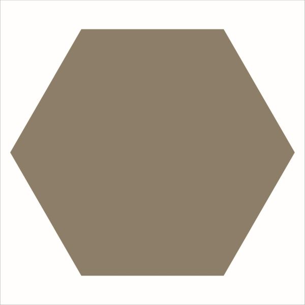 Winckelmans Hexagons 28x29,5cm Bruin 025HE04CF20TAU