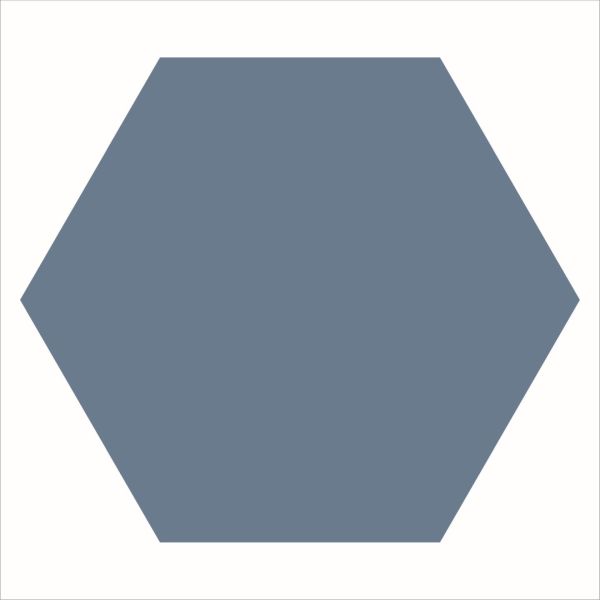 Winckelmans Hexagons 28x29,5cm Blauw 025HE09CF20BEF