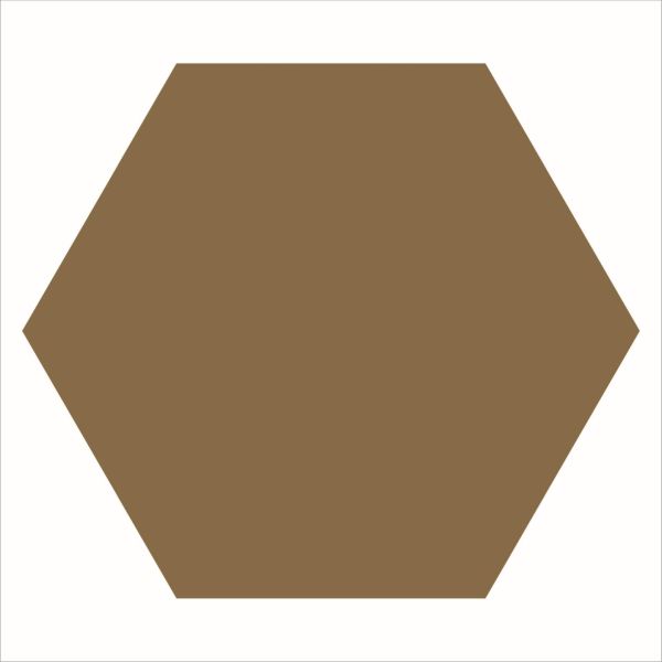 Winckelmans Hexagons 28x29,5cm Bruin 025HE09CF20CAR