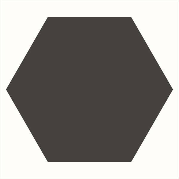 Winckelmans Hexagons 28x29,5cm Zwart 025HE09CF20NOI