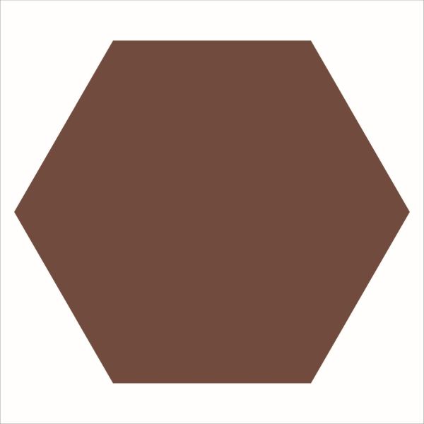 Winckelmans Hexagons 28x29,5cm Rood 025HE09CF20ROU