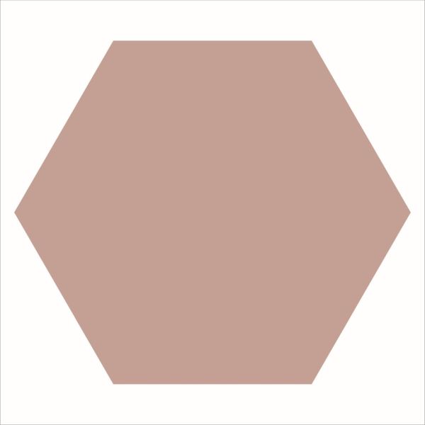 Winckelmans Hexagons 28x29,5cm Rose 025HE09CF20RSU