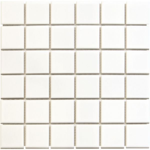 The Mosaic Factory Barcelona mozaïektegel 30.9X30.9cm Extra White Glans (AF13051) - Vierkant