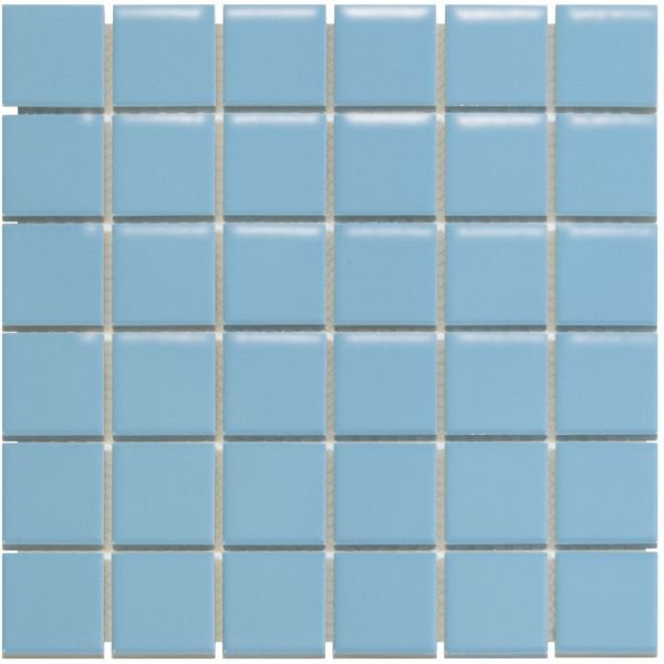 The Mosaic Factory Barcelona mozaïektegel 30.9X30.9cm Blue Glans (AF13075) - Vierkant