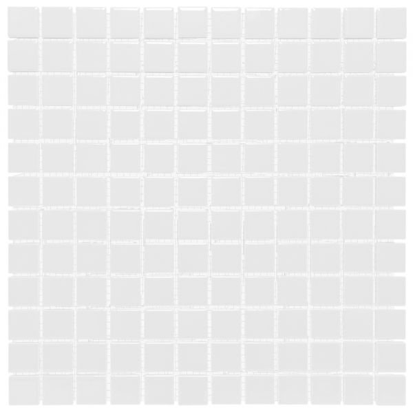 The Mosaic Factory Barcelona mozaïektegel 30X30cm Extra White Glans (AF230051) - Vierkant