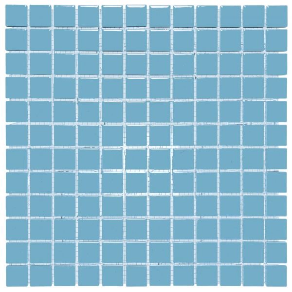 The Mosaic Factory Barcelona mozaïektegel 30X30cm Blue Glans (AF230075) - Vierkant