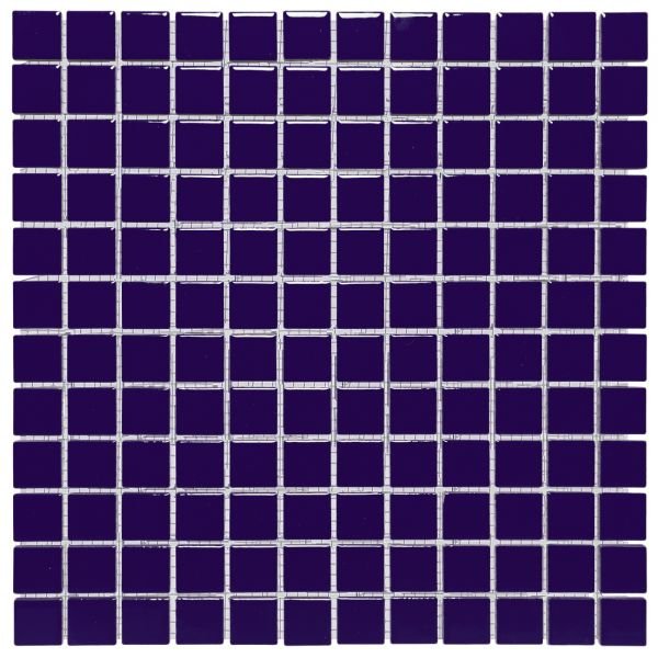 The Mosaic Factory Barcelona mozaïektegel 30X30cm Dark Blue Glans (AF230080) - Vierkant