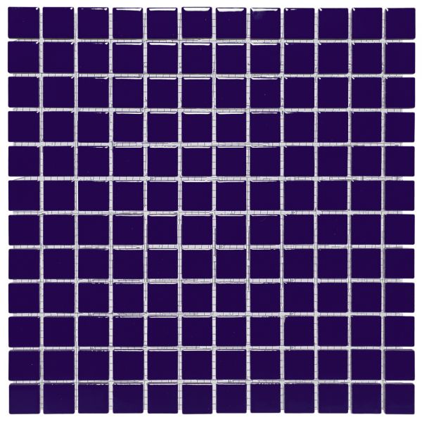 The Mosaic Factory Barcelona mozaïektegel 30X30cm Dark Blue Glans (AF230080) - Vierkant