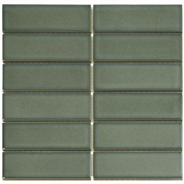 The Mosaic Factory Barcelona mozaïektegel 29.1X29.7cm Forest Green Glans (AF45525) - Rechthoek