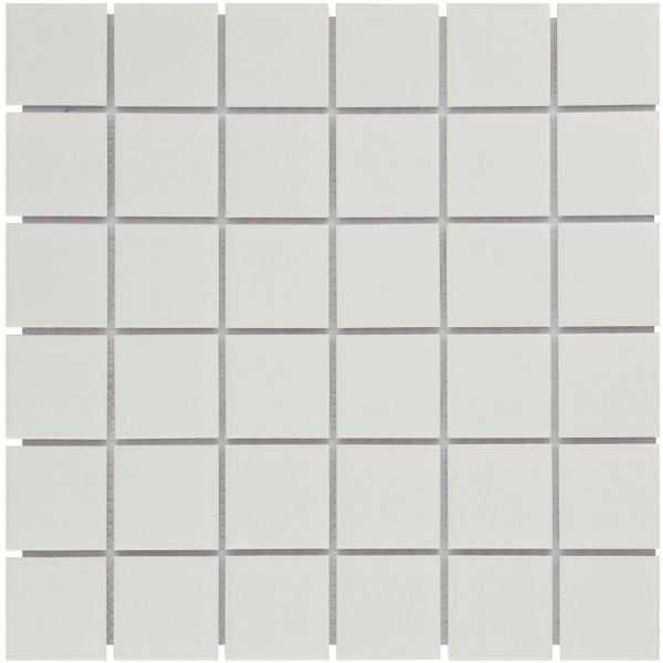 The Mosaic Factory Barcelona mozaïektegel 30.9X30.9cm White Mat (AM13010) - Vierkant
