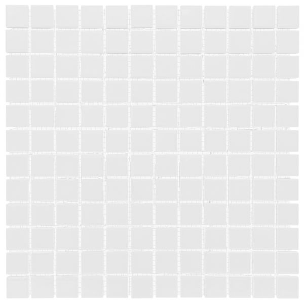 The Mosaic Factory Barcelona mozaïektegel 30X30cm White Mat (AM230010) - Vierkant