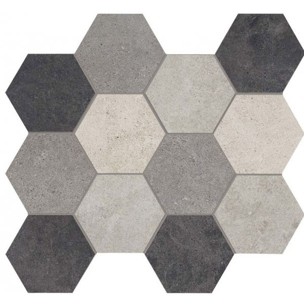 Arpa Limestone 29,5x34cm Grijs mat (Vloertegel) (Lmst.   Mix Rt)