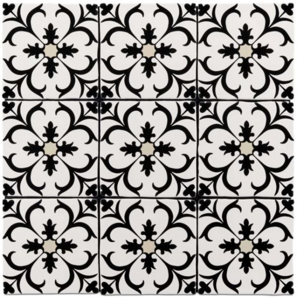 Baerwolf Belle Epoque 13,9x13,9cm Wit Mat (KE-15010-3)