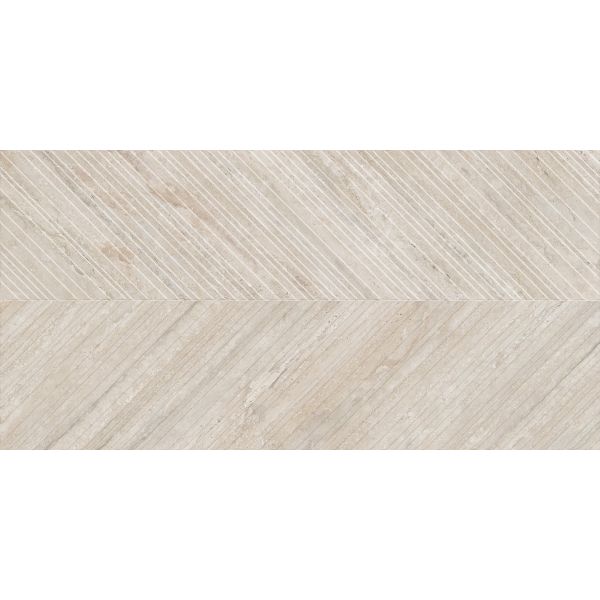 Saloni Travertine Beige 60x120cm (Travertine Chevron Light Anticato)