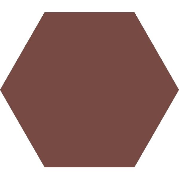 Topcer Field Materials Rood 10x10cm (L4420 Brick Red Hexagon)