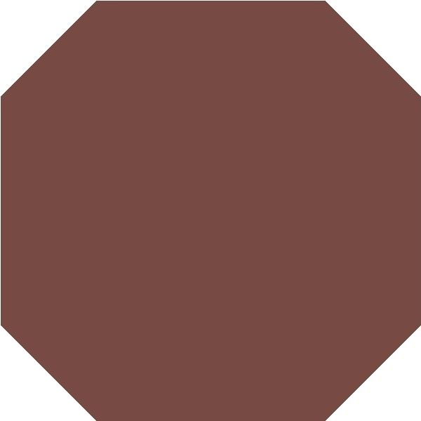 Topcer Field Materials Rood 10x10cm (L4420 Brick Red Octagon)