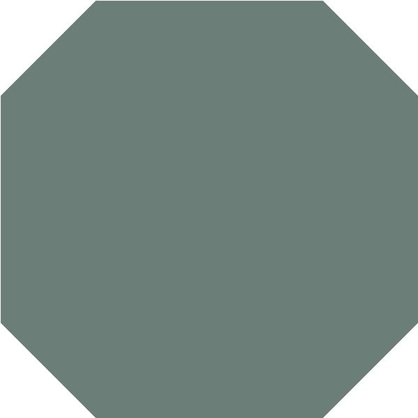 Topcer Field Materials Groen 10x10cm (L4418 Dark Green Octagon)
