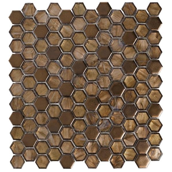 CeraVision Glass Bruin 27,5x29,2cm (Dorien (23x29) Mozaïek Ceravision)