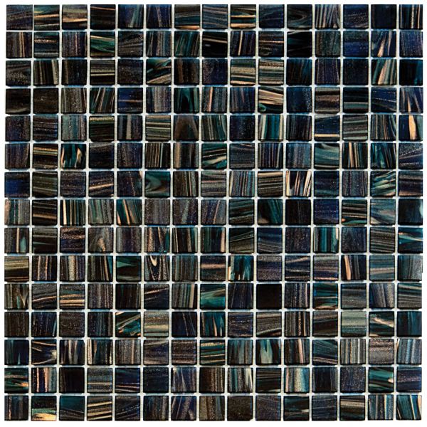 The Mosaic Factory Amsterdam mozaïektegel 32.2X32.2cm Dark Blue Glanzend (GMG668) - Vierkant