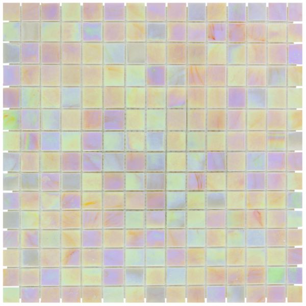 The Mosaic Factory Amsterdam mozaïektegel 32.2X32.2cm Light Pink Glanzend (GMP304) - Vierkant