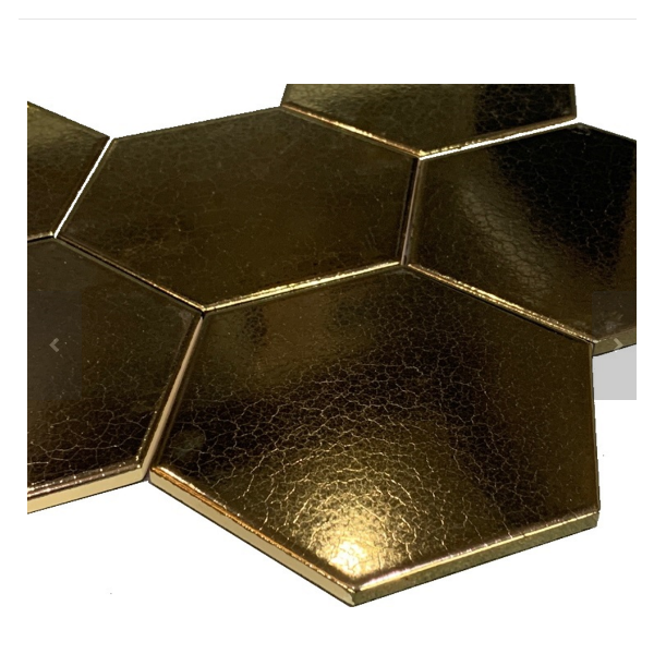 Grandeur Hexagonale 15x17cm Goud Mat (CEHEXA068)