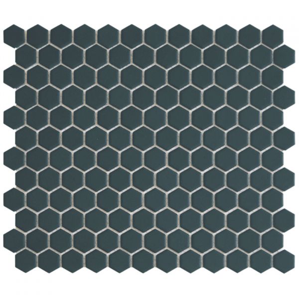 The Mosaic Factory Hexagon mozaïektegel 26X30cm Navy Blue Mat (HM23710) - Hexagon