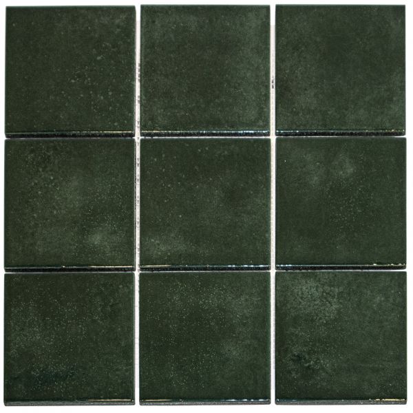 The Mosaic Factory Kasba mozaïektegel 30X30cm Forest Green Glanzend (KAG10500) - Vierkant