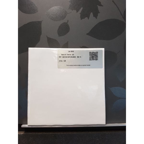 Mainzu Antic 15x15cm Wit Glans (ANTIC BLANCO)