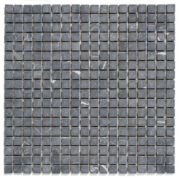 The Mosaic Factory Natural Stone mozaïektegel 30.2X30.2cm Nero Anticato Mat (NMS925) - Vierkant